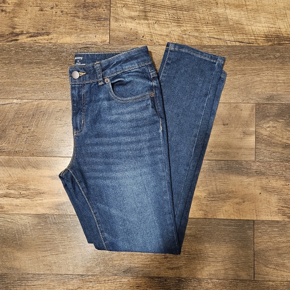 Girl's Skinny Jeans Size 14 Medium Wash